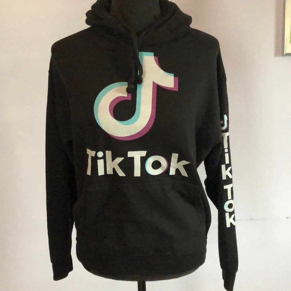 Black tik tok sweatshirt